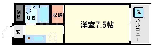 大阪市東淀川区大桐のマンションの間取り