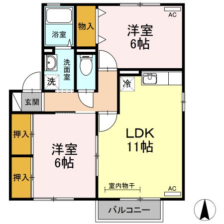 ボナール・Kei　弐番館の間取り