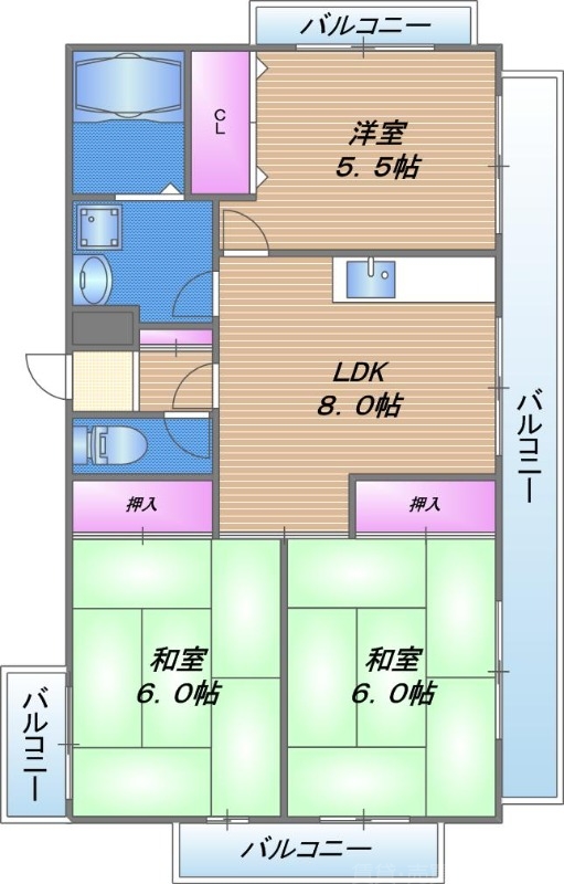 コートドール小西の間取り