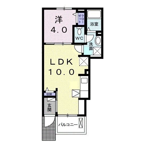 クラール東村　Ｃの間取り