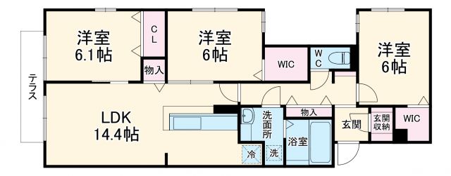 エトワール伏原の間取り