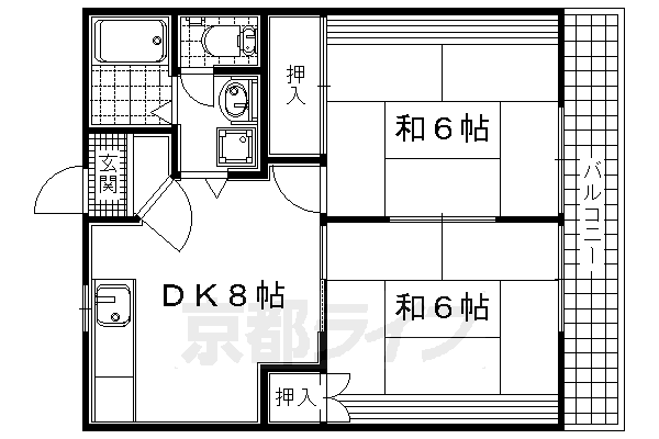 アベニュー中路の間取り