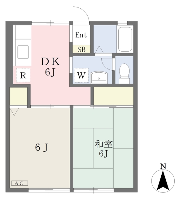 ドリス栢山Ｂの間取り