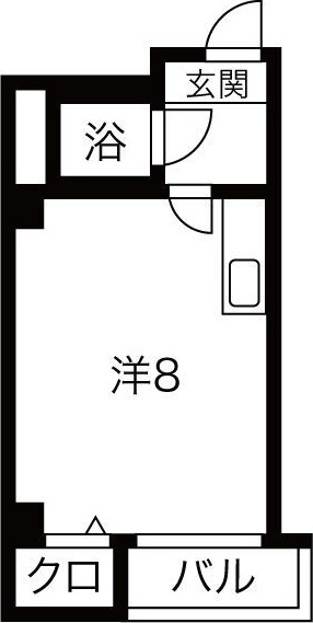 札幌市東区北七条東のマンションの間取り