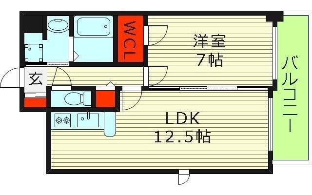 ラベニールの間取り