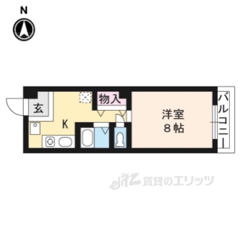 草津市追分のマンションの間取り