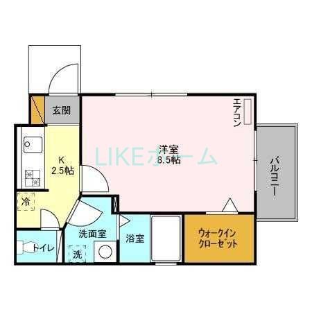 船橋市印内のアパートの間取り