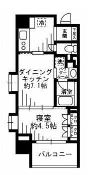 レジディア池尻大橋の間取り