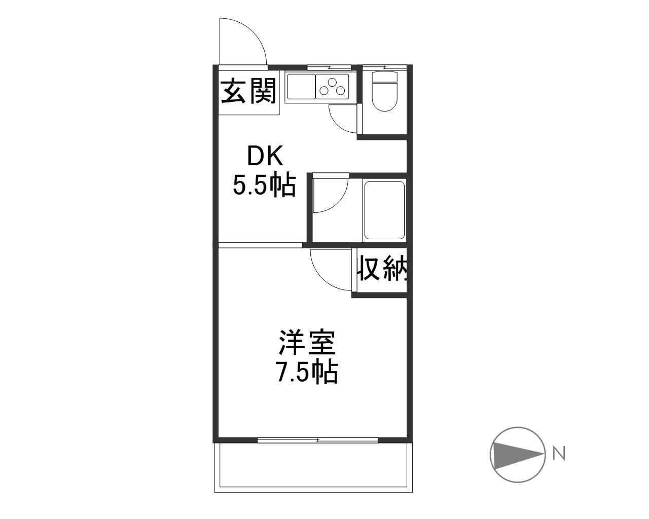 メゾン白亜の間取り