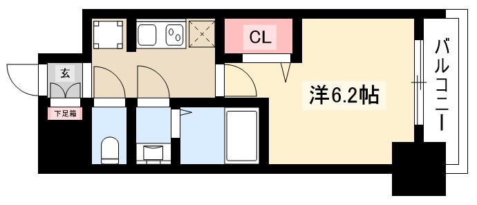 プレサンスSAKAEフロントの間取り