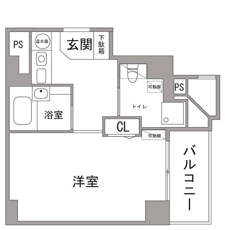 八王子市天神町のマンションの間取り