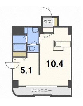 札幌市北区北二十三条西のマンションの間取り