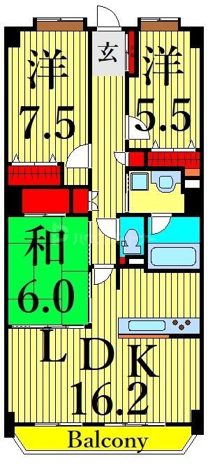 グランシティレイディアントタワーの間取り