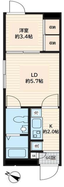 Ｆｕｌｌｅａ椎名町の間取り