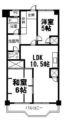 高松市太田下町のマンションの間取り