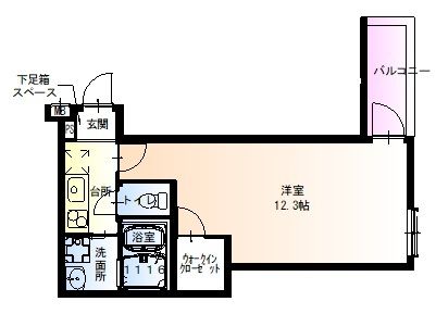 豊中市服部寿町のアパートの間取り