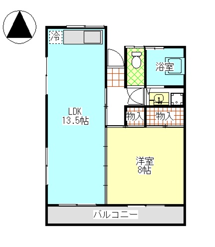 紅葉町コーポの間取り