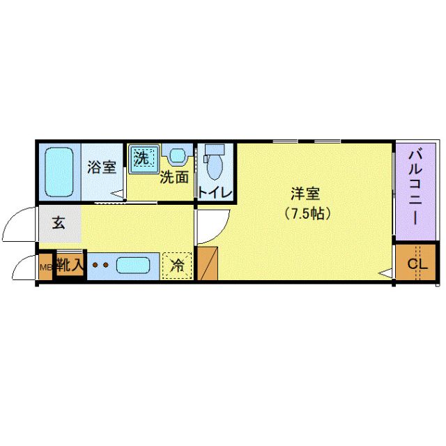 アリュール薬師堂駅前の間取り