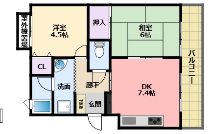 サンライト江上の間取り