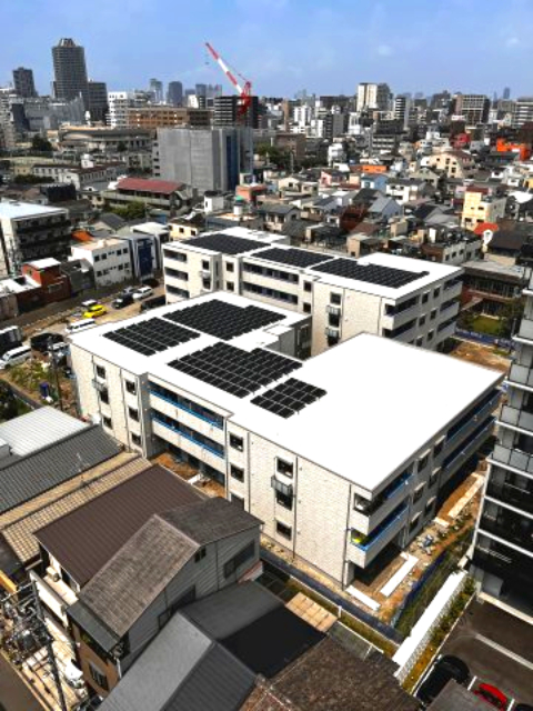 建物外観　建設中のためパース図です。