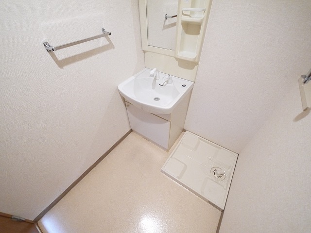 洗面設備　広い洗面スペース