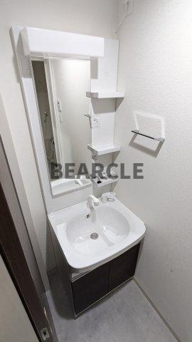 洗面設備　使いやすい洗面所です