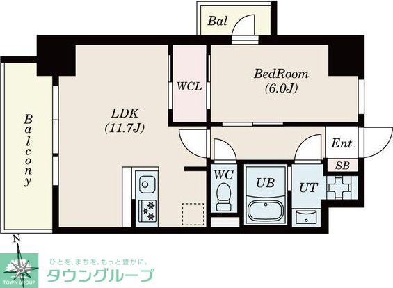 S-RESIDENCE桜本町awesomeの間取り
