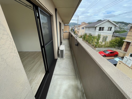 バルコニー　※別部屋の写真です