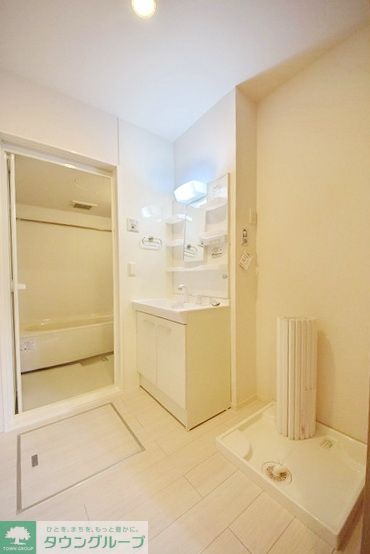洗面設備　※同建物の別部屋の写真になります。