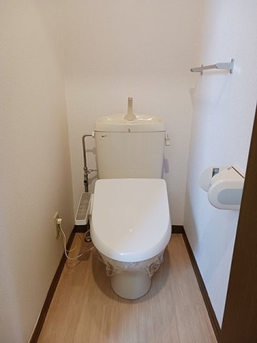 トイレ　落ち着いた色調のトイレです