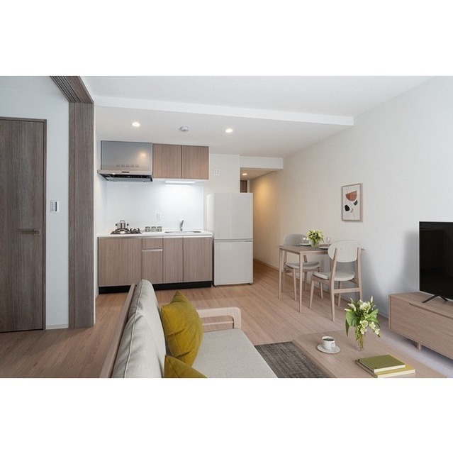 居室・リビング　家具・調度品等はＣＧ加工です。実際の賃貸住居には含まれません