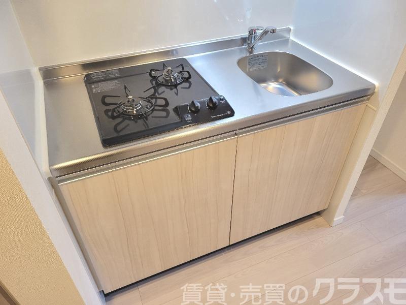キッチン　２口コンロのシステムキッチン♪