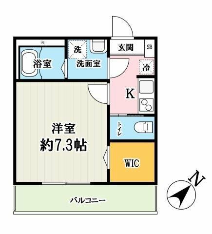 ＪＲ川越線 川越駅 徒歩14分 3階建 築1年の間取り写真