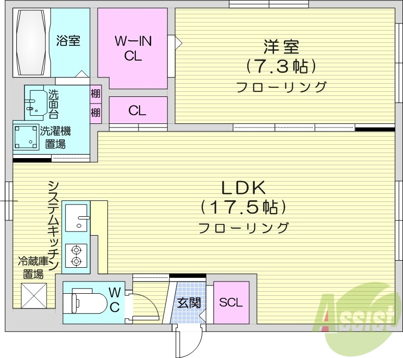 地下鉄東豊線 元町駅 徒歩7分 4階建 新築の間取り写真