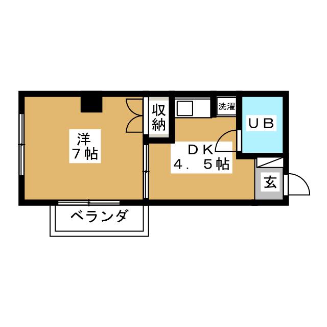 マンションアムールの間取り写真