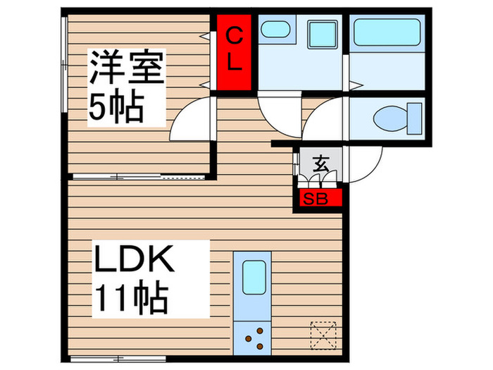 クレアシオン千住の間取り写真