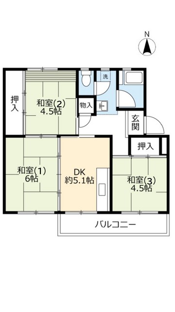 UR桂木の間取り写真