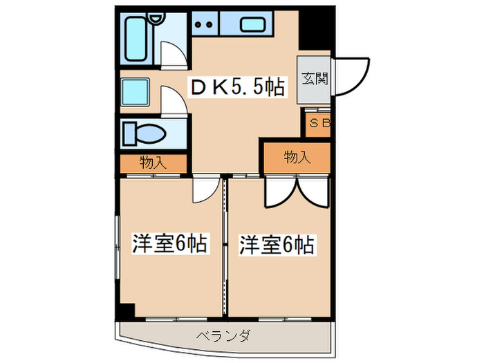 レジデンス淡島の間取り写真