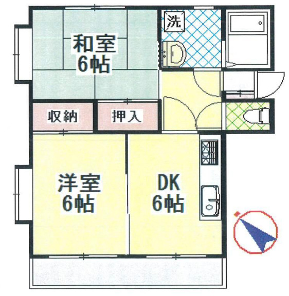 東京メトロ日比谷線 三ノ輪駅 徒歩5分 4階建 築38年の間取り写真