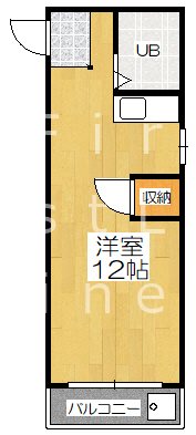 京都市左京区岩倉幡枝町のマンションの間取り