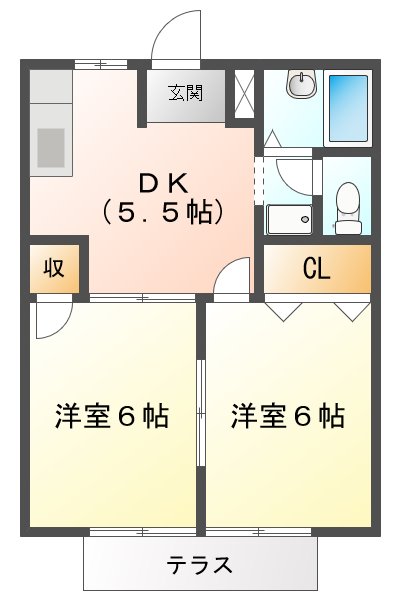 パレスインビレッヂの間取り