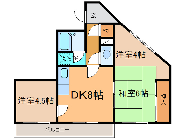 【セントラル5の間取り】