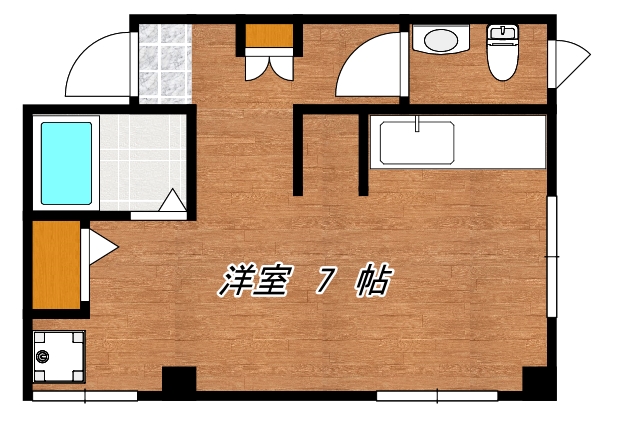 鹿児島市宇宿のマンションの間取り