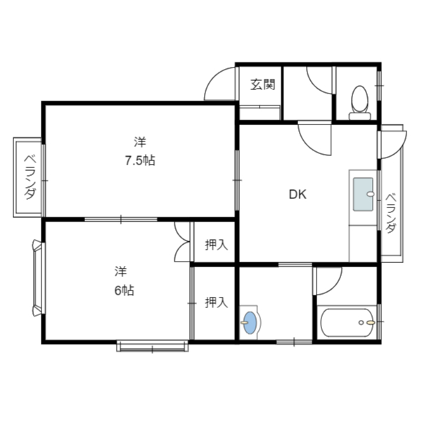 ビューパルク21の間取り