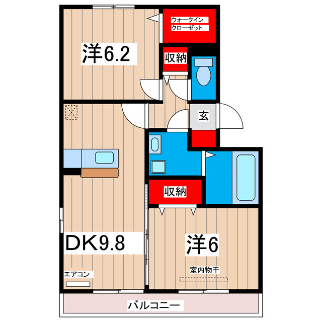 コスモパークBの間取り