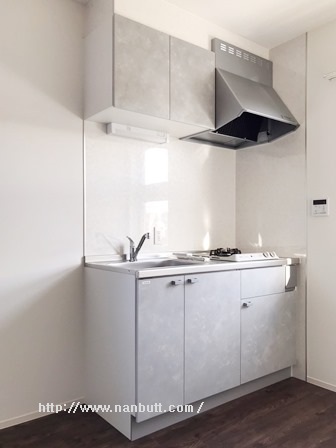 キッチン　2口ガスコンロ付きシステムキッチン