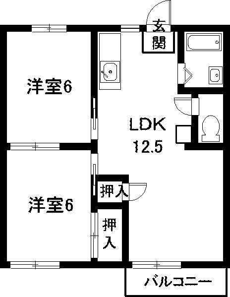 タウニー　新栄の間取り