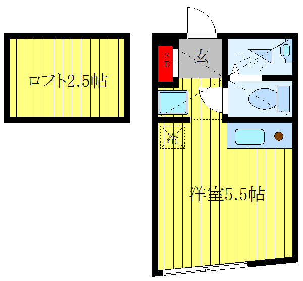 メイリリー東十条の間取り