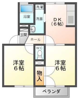 セジュールあやＡの間取り