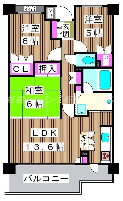 エスティメゾン巣鴨の間取り